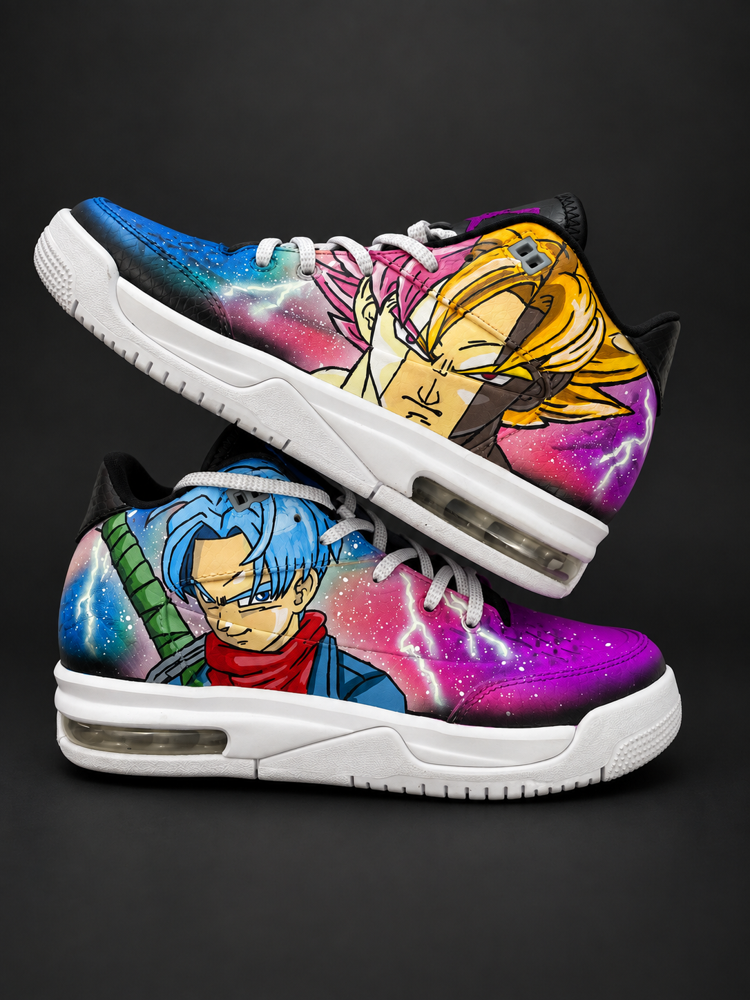 Blue and purple galaxy colors with hand-painted character artwork. View 1 of 4.